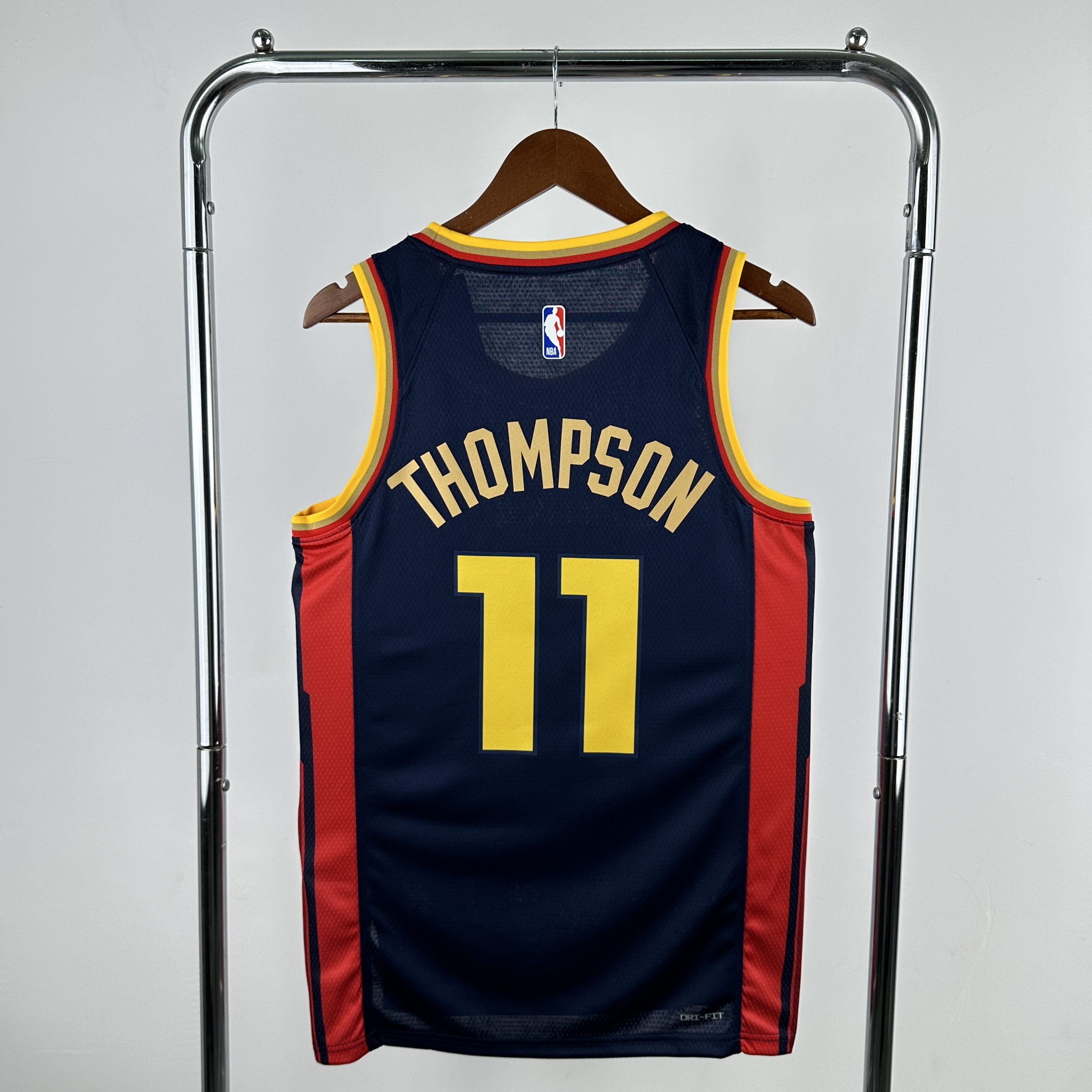 Men Golden State Warriors #11 Thompson Drak Blue City Edition Season Nike 2025 NBA Jersey
